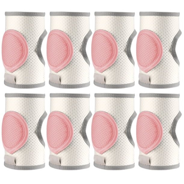 4 pares de rodilleras para bebé para gatear, rodilleras para bebé, protector ajustable para niños pequeños