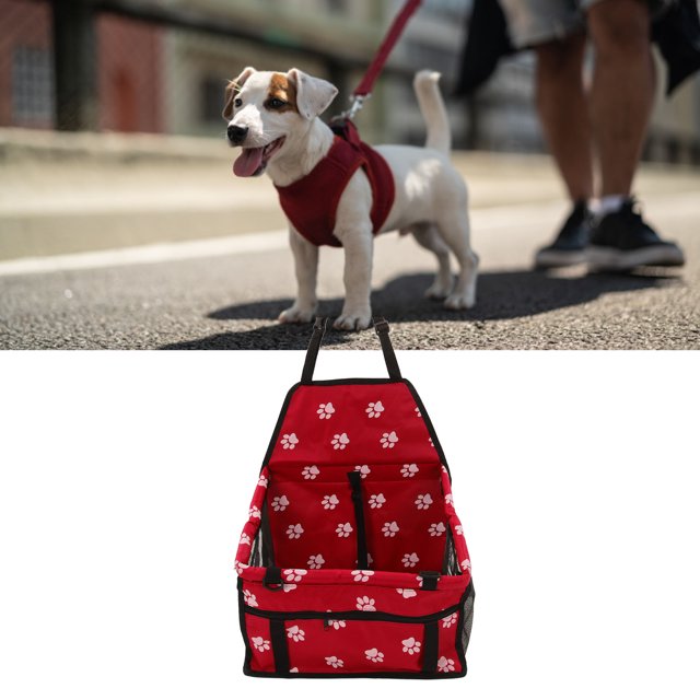Asiento De Coche Para Mascotas, Transportador De Viaje Lavable Oxford, Jaula Elevadora Para Perros Para Cachorros Y Gatos