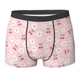 thumbnail image 6 of Men's Boxer Briefs, Cute Berry Daisy Soft Comfy Mens Underwear Boxer Briefs Breathable With Widen Waist, 6 of 7