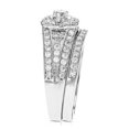thumbnail image 4 of Vir Jewels 1 CTTW Diamond  Wedding Ring Sets for Women 14K White Gold Multi Row Engagement, 4 of 9