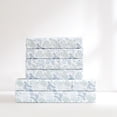 thumbnail image 4 of Lush Decor Botanical Leaf And Floral Sheet Set 6 Piece Set Full Blue - Floral Bed Sheets - Kids Bedding - Full Sheets - Farmhouse & Country Cottage Decor, 4 of 11