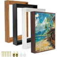 thumbnail image 1 of DIY Floating Frame Kit for Canvas Art - 1.25" Depth Custom Floater Frame - Removable Stretched Canvas Wall Art (White, 30"x40"), 1 of 8