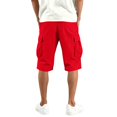 thumbnail image 5 of XDZJLR Big And Tall Cargo Shorts Men Casual Shorts With Pockets And Drawstring Solid Color Versatile Hiking Shorts Red Xl, 5 of 7