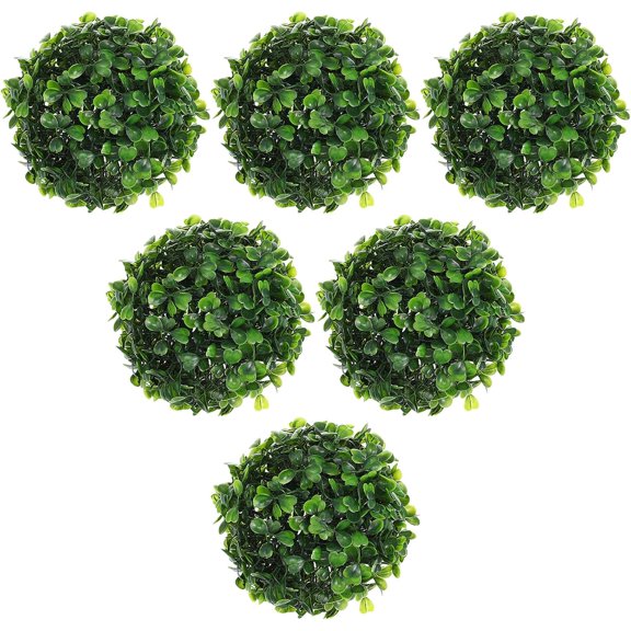 ToyKAKA Party Decoration Plastic Grass Ball 6Pcs Ornament