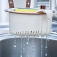 thumbnail image 4 of Tuvgenk Wall-Mounted Kitchen Fruit and Vegetable Basket, Hanging Sink Organizer with Drainage, Multipurpose Storage Caddy, 4 of 6