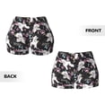 thumbnail image 4 of KLL Cute Poodle Dog Pattern Workout Shorts for Women Scrunch Short Gym Yoga Running Sport Active Exercise Fitness Shorts, 4 of 8