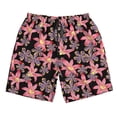 thumbnail image 5 of Goofa Lilies Flowers Printed Mens Swim Trunks Summer Quick Dry Short Beach Swimwear Bathing Suits-XX-Large, 5 of 9