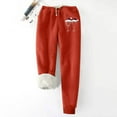 thumbnail image 2 of qelini Corduroy Pants for Women Stretchy Elastic Waist Drawstring Pants Solid Fall Pants Trousers with Pockets, 2 of 3
