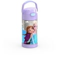 thumbnail image 3 of Thermos Kids Vacuum Insulated Funtainer Water Bottle with Flip Up Straw, 355ml, Frozen, 3 of 5