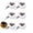 White Shell Warm Light, variant on 4 Pack Solar Gutter Lights, Solar UFO Lights for Eaves, Backyard, Garage, Black Shell Warm Light
