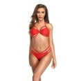 thumbnail image 2 of HUPOM Satin Panties Underwear Bikini Casual None Seamless Waistband Red XL, 2 of 9