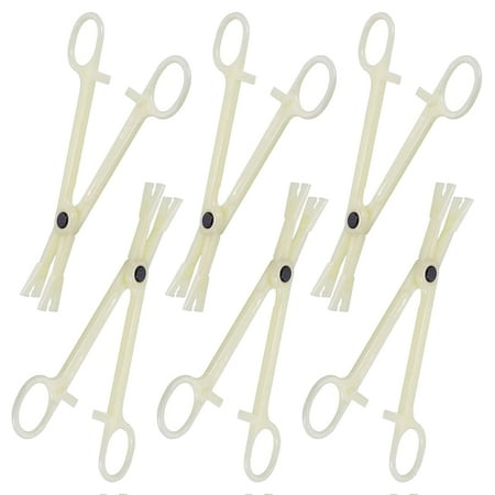 

25 Pcs Puncture Forceps Triangle Slotted Disposable Puncture Clip Diaphragm Forceps Lip Button Tongue Belly Ear Puncture