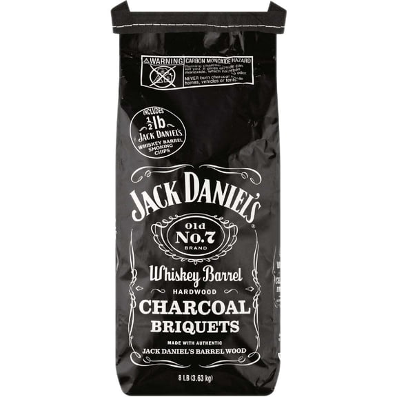 Jack Daniels All Natural Whiskey Barrel Charcoal Briquettes 8 lb