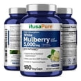 thumbnail image 4 of NusaPure Extracto de hoja de morera blanca 5000 mg 180 cápsulas vegetales (vegetariano, bioperina), 4 of 5