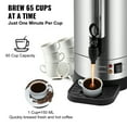 thumbnail image 3 of KFFKFF 65 Cup Stainless Steel Coffee Dispenser Fast Brew Commercial Coffee Urn, 3 of 9