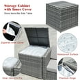 thumbnail image 4 of Costway 8 PCS Wicker Sofa Rattan Furniture Set Patio Furniture w/ Storage Table Red, 4 of 9