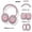 Rose Grey 3-piece, variant on Headphone Protection Set ForSony WH-1000XM Series, Joker Expression Silicone Cover & Ear Pad Covers for XM6/XM5/XM4/XM3