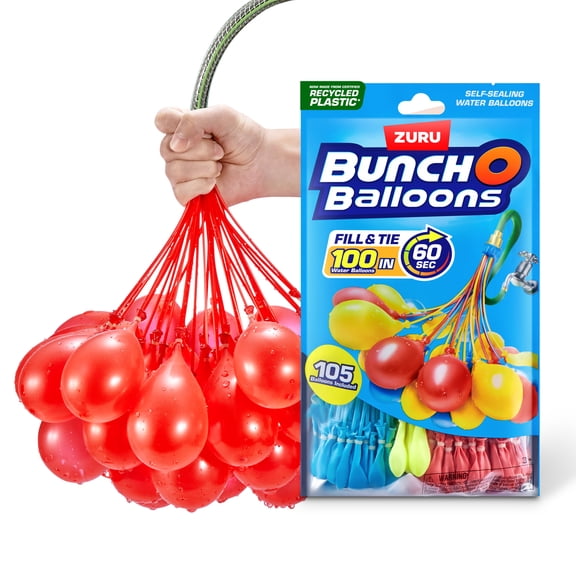 Bunch O Balloons Splash to Win Promotion with 100 Rapid-Filling Self-Sealing Water Balloons (3 Pack) by ZURU