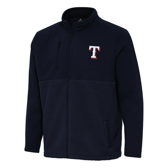Men's Antigua Navy Texas Rangers Daily Fused Full-Zip Jacket
