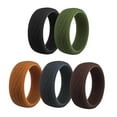 thumbnail image 4 of 5 bandas de Anillos de boda de silicona de colores Yuyangstore para hacer ejercicio Talla 9, 4 of 8