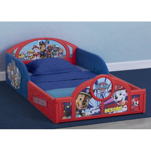 Nick Jr. PAW Patrol Plastic Sleep and Play Toddler Bed by Delta Children
