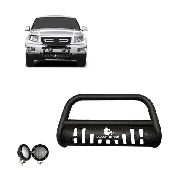 Black Horse Off Road CBTC505SPPLFB Bull Bar with Skid Plate for Honda Ridgeline