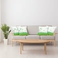 thumbnail image 4 of Ambesonne Dragonfly Throw Pillow Cover 4 Pack, Ecology Greenland, 20", Lime Green White, 4 of 5