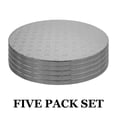 thumbnail image 2 of Cake Board O'Creme Silver Foil, círculos redondos para tartas de 9 pulgadas, paquete de 5, 2 of 6