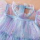 thumbnail image 3 of Vestido de arco iris, vestido de princesa para niños pequeños, lentejuelas de estrella, vestido de tul con gradas de arcoíris, fiesta de cumpleaños, vestidos de novia, ropa de verano para niñas, 3 of 5
