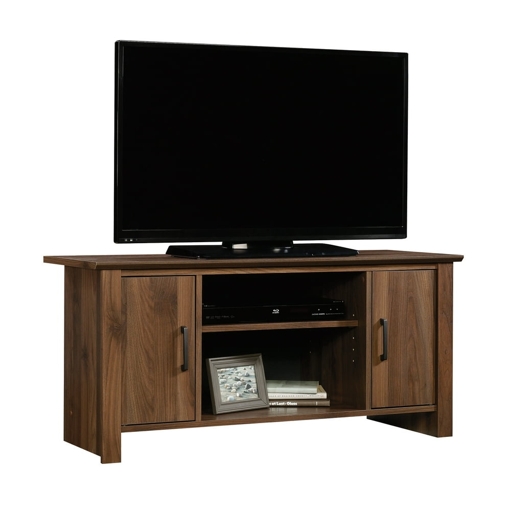Mainstays TV Stand for Flat Screen TVs up to 47", Canyon Walnut Finish