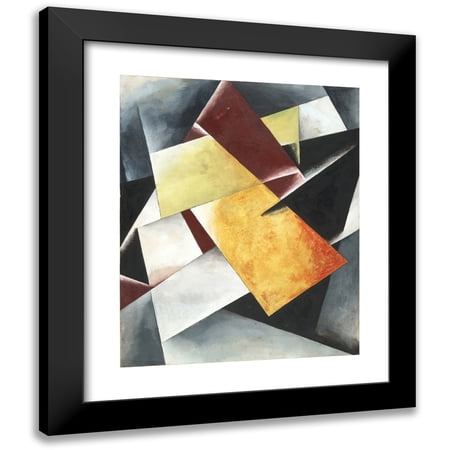 Lyubov Popova 12x14 Black Modern Framed Museum Art Print Titled - Painterly Architectonic (1918)