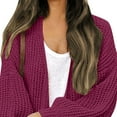 thumbnail image 4 of iHPH7 Open Front Cardigan for Women Soft Cardigans for Women Fall Clothes Open Cardigans for Women Bell Sleeve Cardigan Casual Outfits for Women Fall Cardigans for Women Red 3XL, 4 of 9