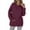 Red, variant on Azrian Women's Fashion Hoodies & Sweatshirts Clearance,Plus Size Women's Casual Solid Color Round Neck Loose Pocket Long Sleeve Sweatshirt on Sale