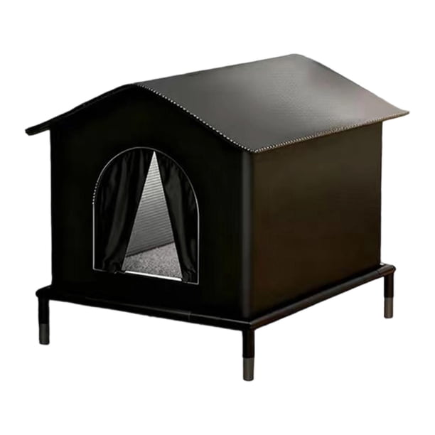 Casa para Gatos para Exteriores, Refugio para Gatos, Descanso Portátil, Accesorios únicos, Casa para Perros, Patas Elevadas para Exteriores, Granero E Tamaño pequeño 33 cm x 33 cm x 33 cm