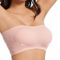 thumbnail image 7 of Strappy Bandeau Bikini Top for Summer Wireless Seamless Shaped Tubetop with Inner And Light Support Women Tube Top, 7 of 7