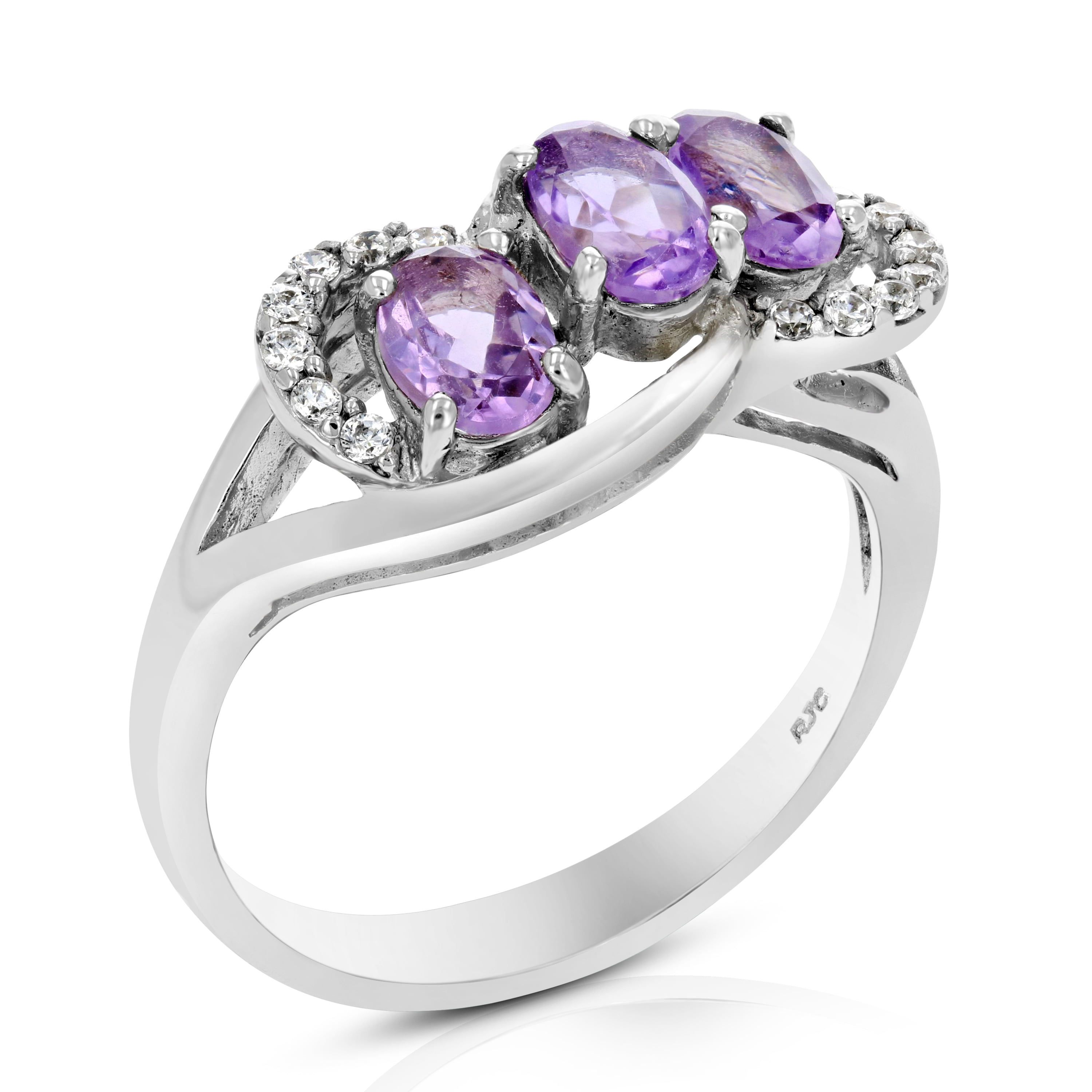 SVC-JEWELS 14K Rose Gold Over 925 Sterling Silver Round Cut Purple Amethyst Criss Cross X Wedding Band Ring for Men SVC-JEWELS 14K Rose Gold Over 925 Sterling Silver Round Cut Purple Amethyst Criss Cross X Wedding Band Ring for Men