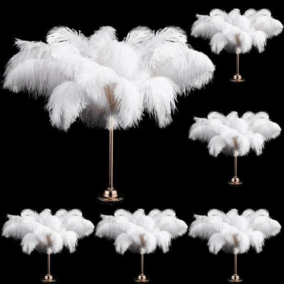 Plumas de Avestruz Berlune 150 Piezas 30-35 cm Blanco