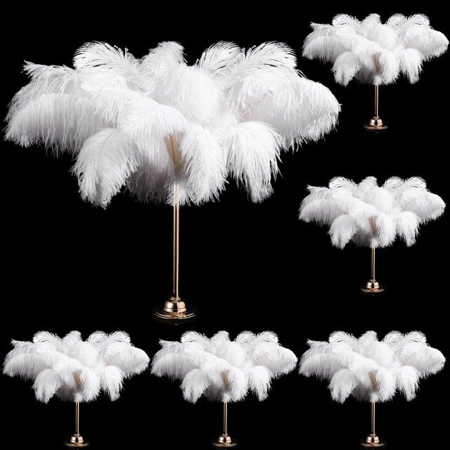 Plumas de Avestruz Berlune 150 Piezas 30-35 cm Blanco