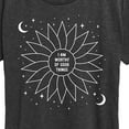 thumbnail image 3 of Instant Message - Celestial Flower Affirmation - Women's Short Sleeve Graphic T-Shirt, 3 of 6