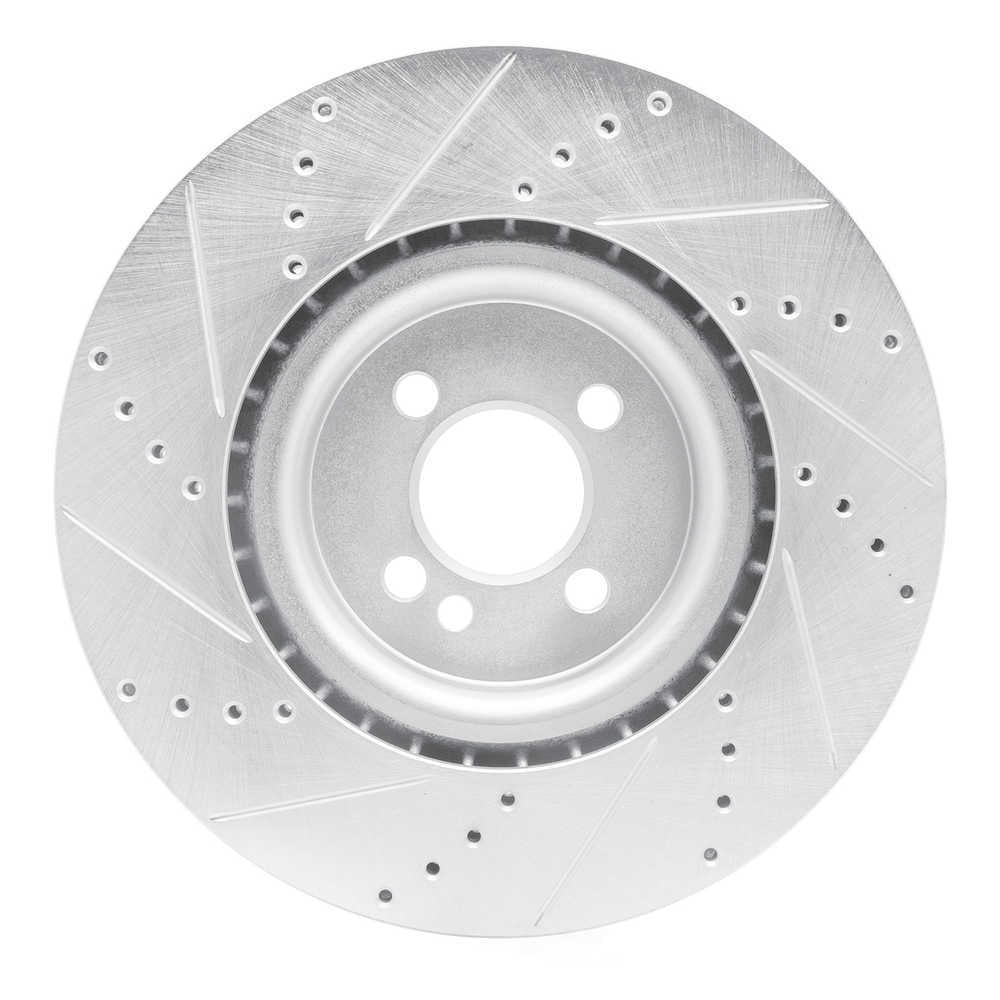 Dynamic Friction Company 631-32014R DFC Brake Rotor - Drilled And Slotted - Silver
