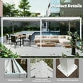 thumbnail image 2 of Domi Outdoor Living 10x20FT Louvered Pergola with Adjustable Steel Roof, Durable Metal Frame, Efficient Drainage System for Backyard, Garden and Lawn, White, 2 of 9