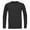 Black, variant on Kiijoy Boys Long Sleeve Performance T-Shirt Active Sports Workout Athletic Tee, Sizes 7-8