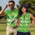 thumbnail image 2 of Aplkyhs Funny Matching Golf Shirts for Couple His and Hers Golf Shirts Matching Soft and Comfortable for Man Breathable Fabric Lightweight Suitable for Outdoor Sports Green, 2 of 6