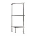 thumbnail image 2 of S53-A 3-Shelf Corner Unit, Black Glass and Chrome, 2 of 3