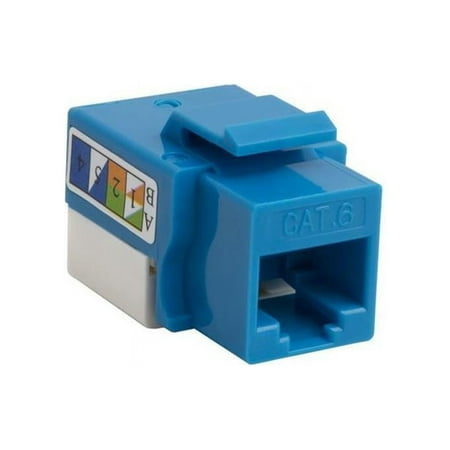 UPC: 0873791005376 | 4Xem Cat6 Rj45 Keystone Jack Utp 110-Type (Blue)