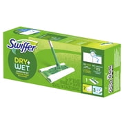 Swiffer Sweeper Dry + Wet Multi Sweeping Kit (1 Sweeper, 7 Dry Cloths, 3 Wet Cloths)