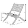 thumbnail image 6 of Vulcan Natural Acacia Wood Lounge Chair – Natural Wood Folding, Low-Slung, Portable for Indoor & Outdoor Use, 6 of 9