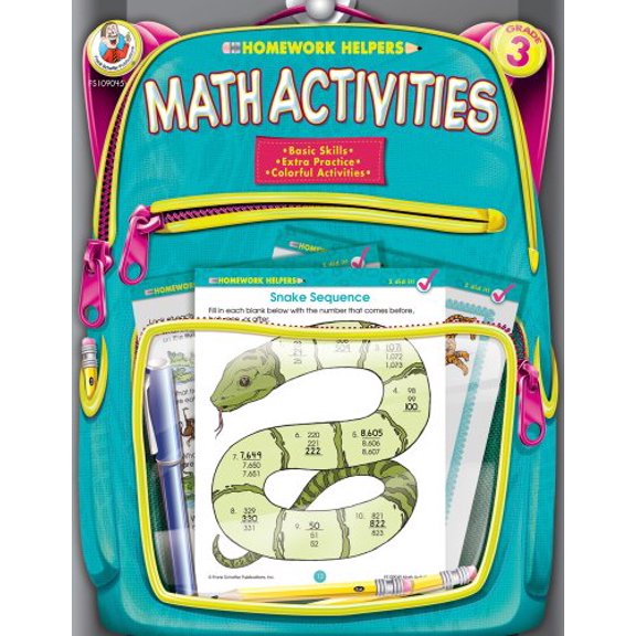 Pre-Owned Math Activities, Grade 3 (Homework Helper), 9780768207163, 0768207169, Paperback, Teacher ed. edition