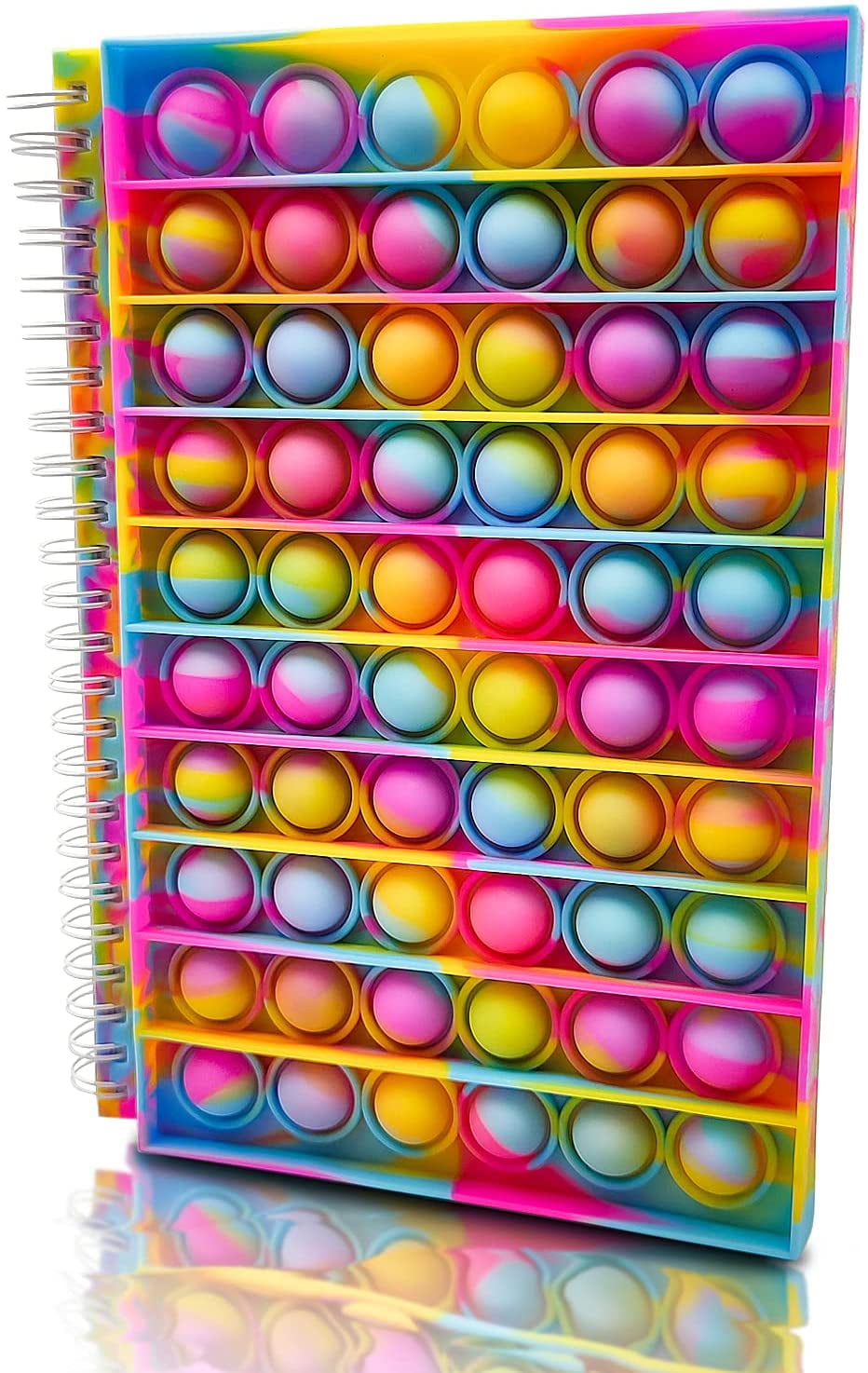 Notebook A5 Pop Popper Fidget Toy Push It Poppet Back to School Autism Anxiety 