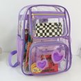 thumbnail image 4 of Mochila para Ordenador Portátil Bolso Escolar PVC Transparente Viajes Al Aire Libre, 4 of 9